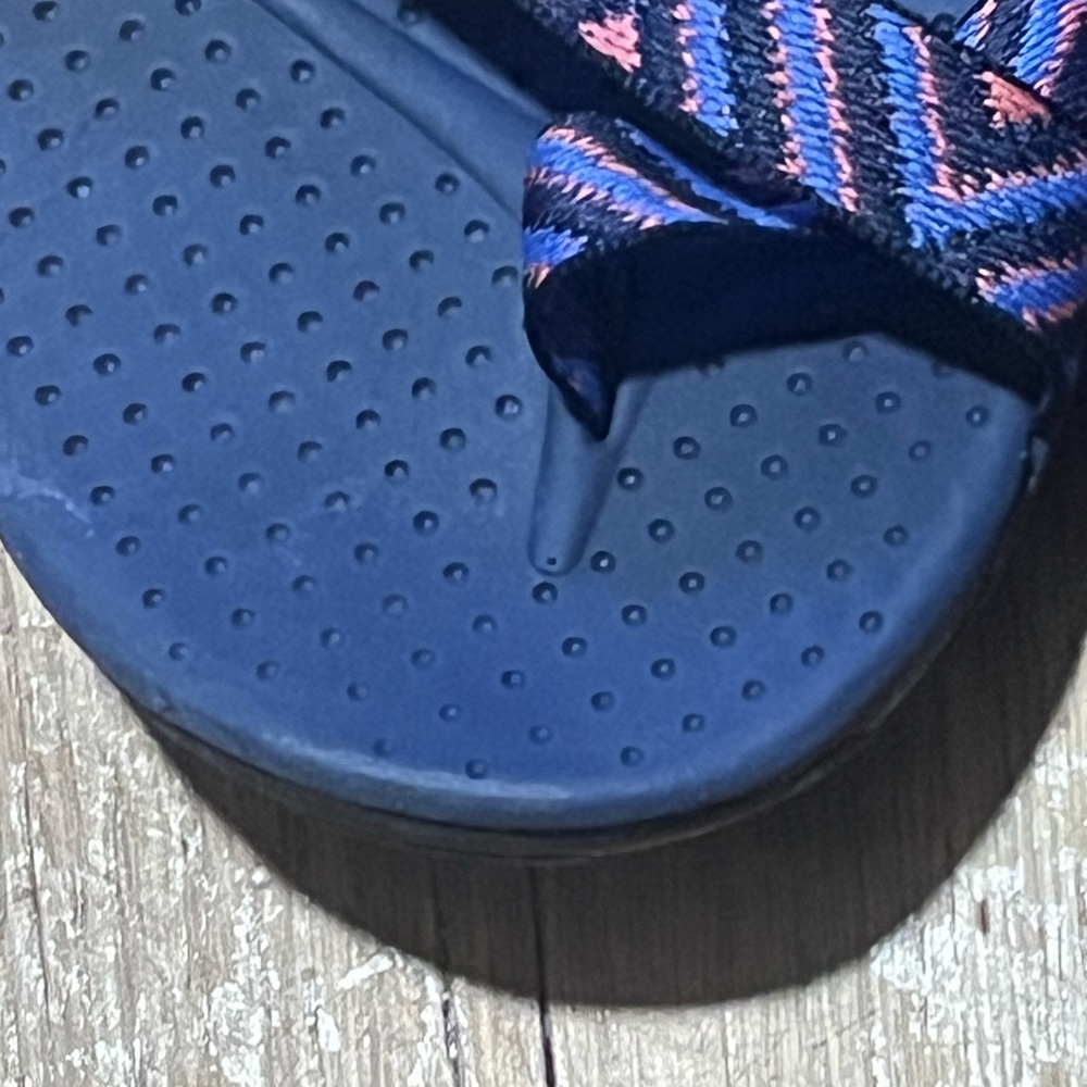 Skechers Outdoor Lifestyles Zig Zag Strappy Hiking Sandals Navy Orange - Picture 7 of 8